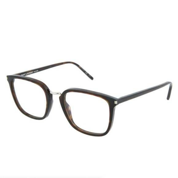 Saint Laurent Havana Brown Square Eyeglasses! - Picture 1 of 4